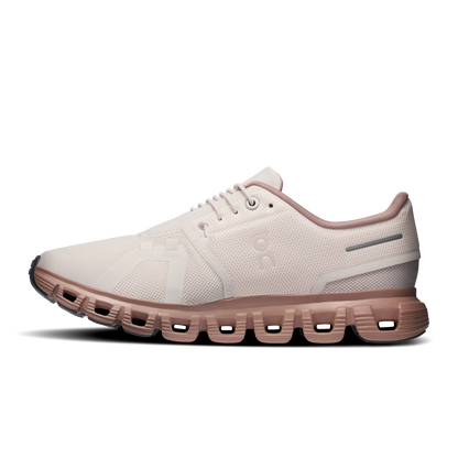 On Running Women's Cloud 6 Shoes - Oyster / Biscuit