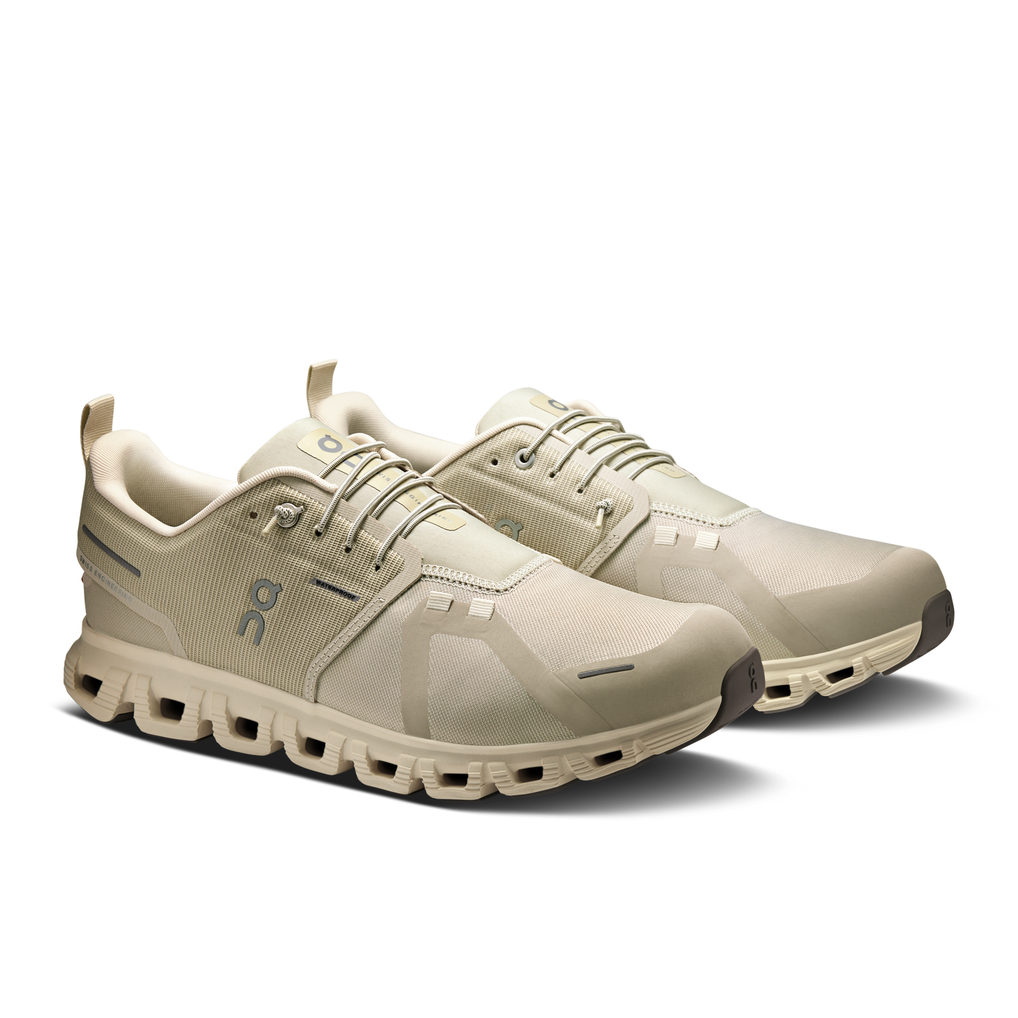 On Running Men's Cloud 6 Waterproof Shoes - Pelican / Ghost - Shopsportive