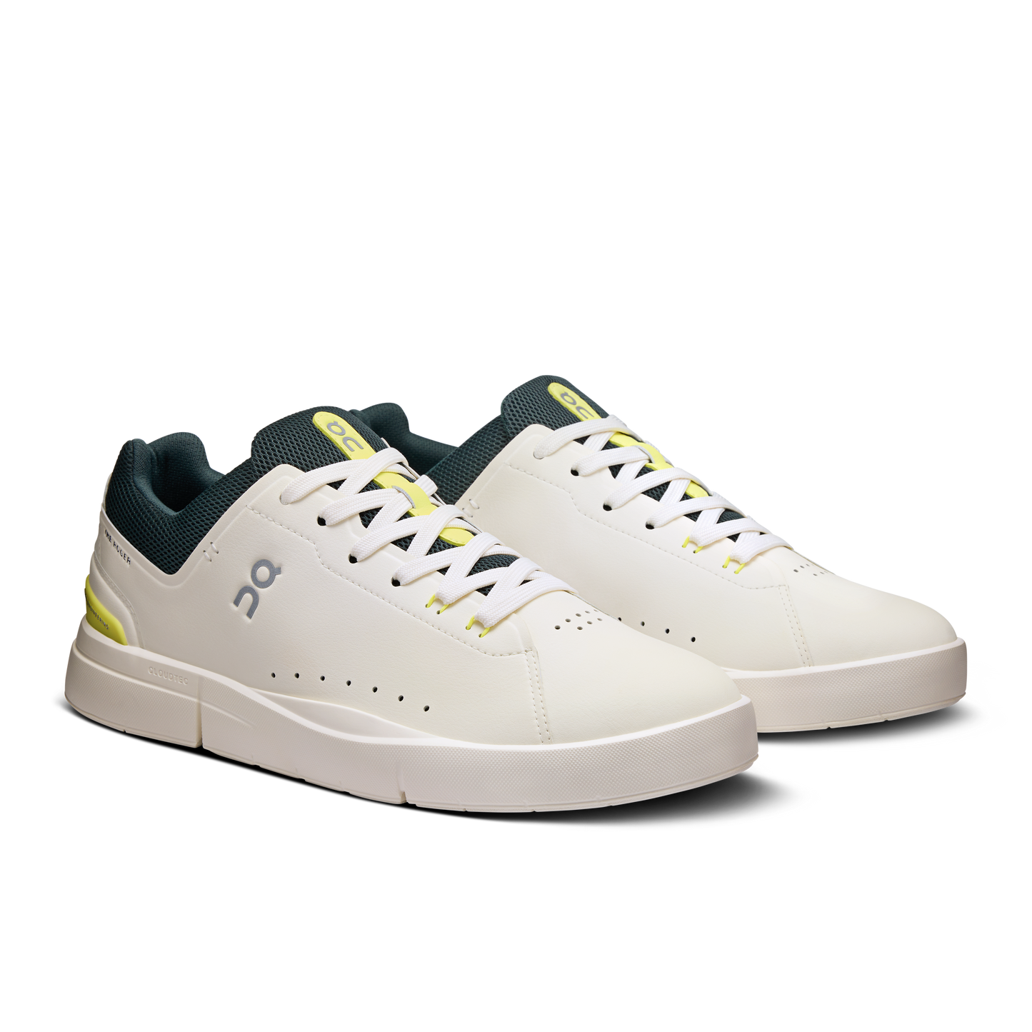 On Running Men's The Roger Advantage Shoes - Ivory / Evergreen