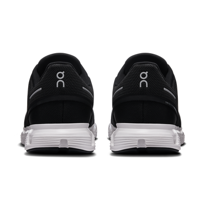 On Running Men's Cloud 6 Wide Shoes - Black / White - Shopsportive