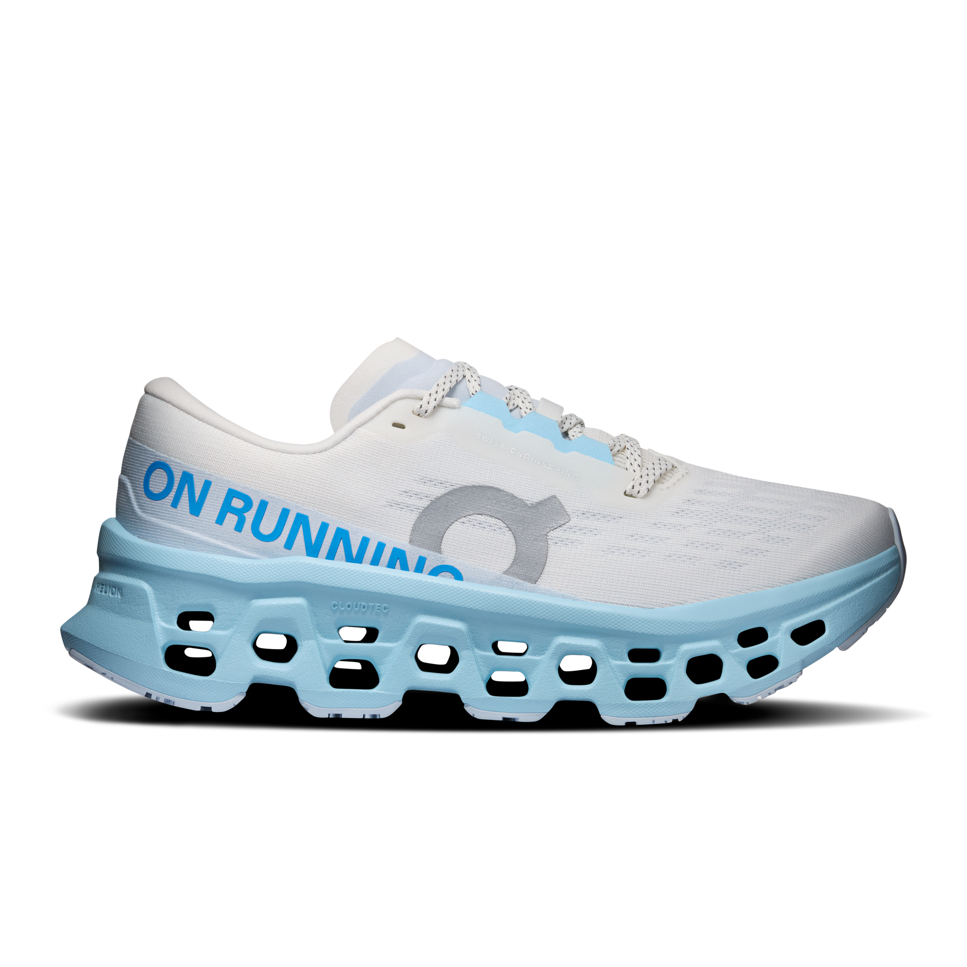 On Running Women's Cloudmonster 3 Shoes - Ivory / Topaz - Shopsportive