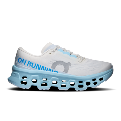 On Running Women's Cloudmonster 3 Shoes - Ivory / Topaz - Shopsportive