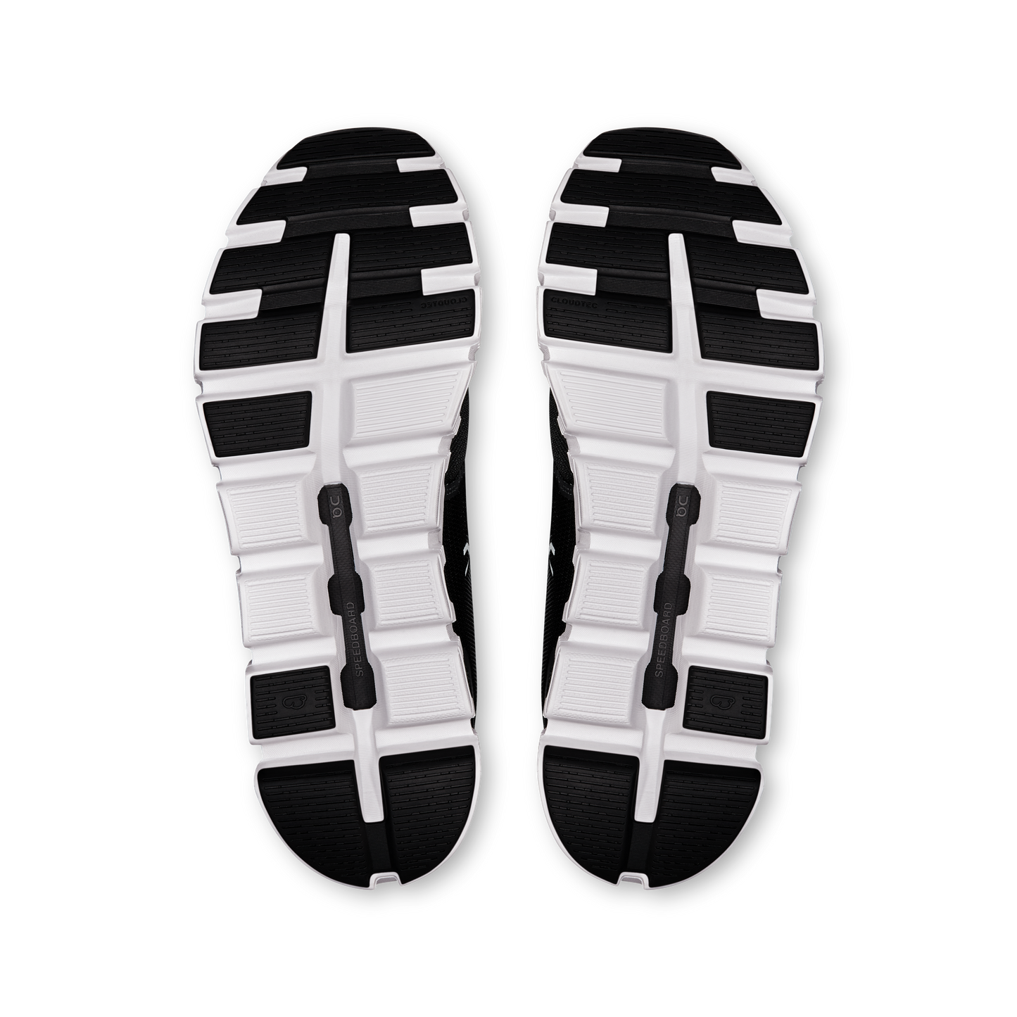 On Running Men's Cloud 6 Wide Shoes - Black / White - Shopsportive