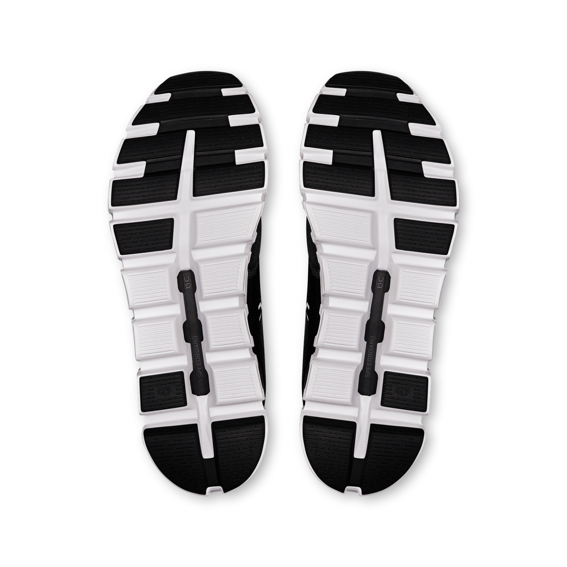 On Running Men's Cloud 6 Wide Shoes - Black / White - Shopsportive