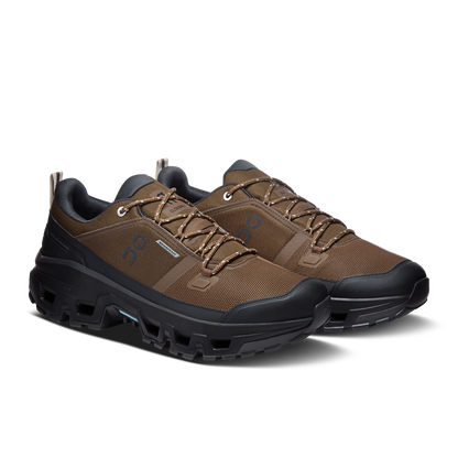 On Running Men's Cloudrock Low Waterproof Shoes - Earth / Black - Shopsportive
