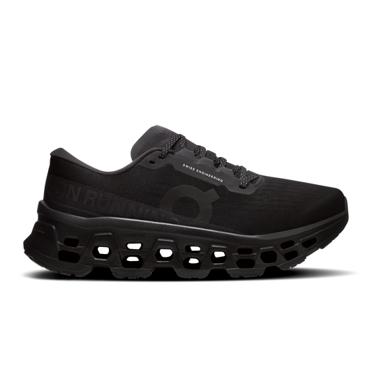 On Running Women's Cloudmonster 3 Shoes - Black / Black - Shopsportive