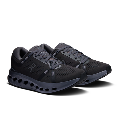 On Running Women's Cloudsurfer 2 Wide Shoes - Black / Black - Shopsportive