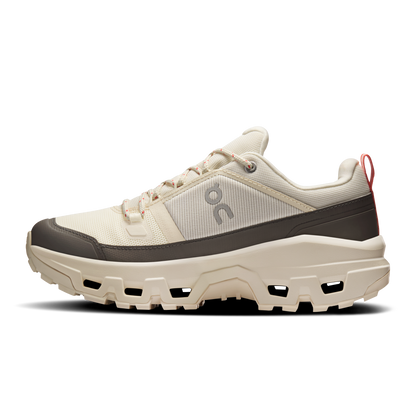On Running Women's Cloudrock Low Waterproof Shoes - Ivory / Ivory - Shopsportive
