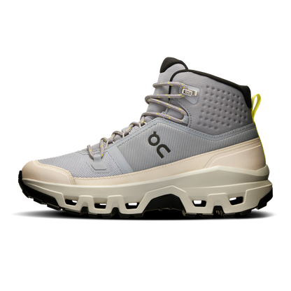 On Running Women's Cloudrock Mid Waterproof Shoes - Alloy / Ice - Shopsportive