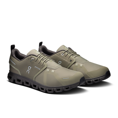 On Running Men's Cloud 6 Waterproof Shoes - Olive / Espresso