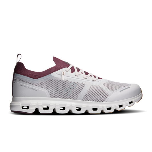 On Running Men's Cloud 6 Versa Shoes - Silver / Maroon - Shopsportive