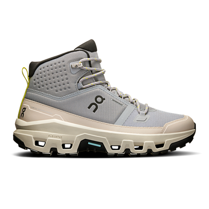 On Running Women's Cloudrock Mid Waterproof Shoes - Alloy / Ice - Shopsportive