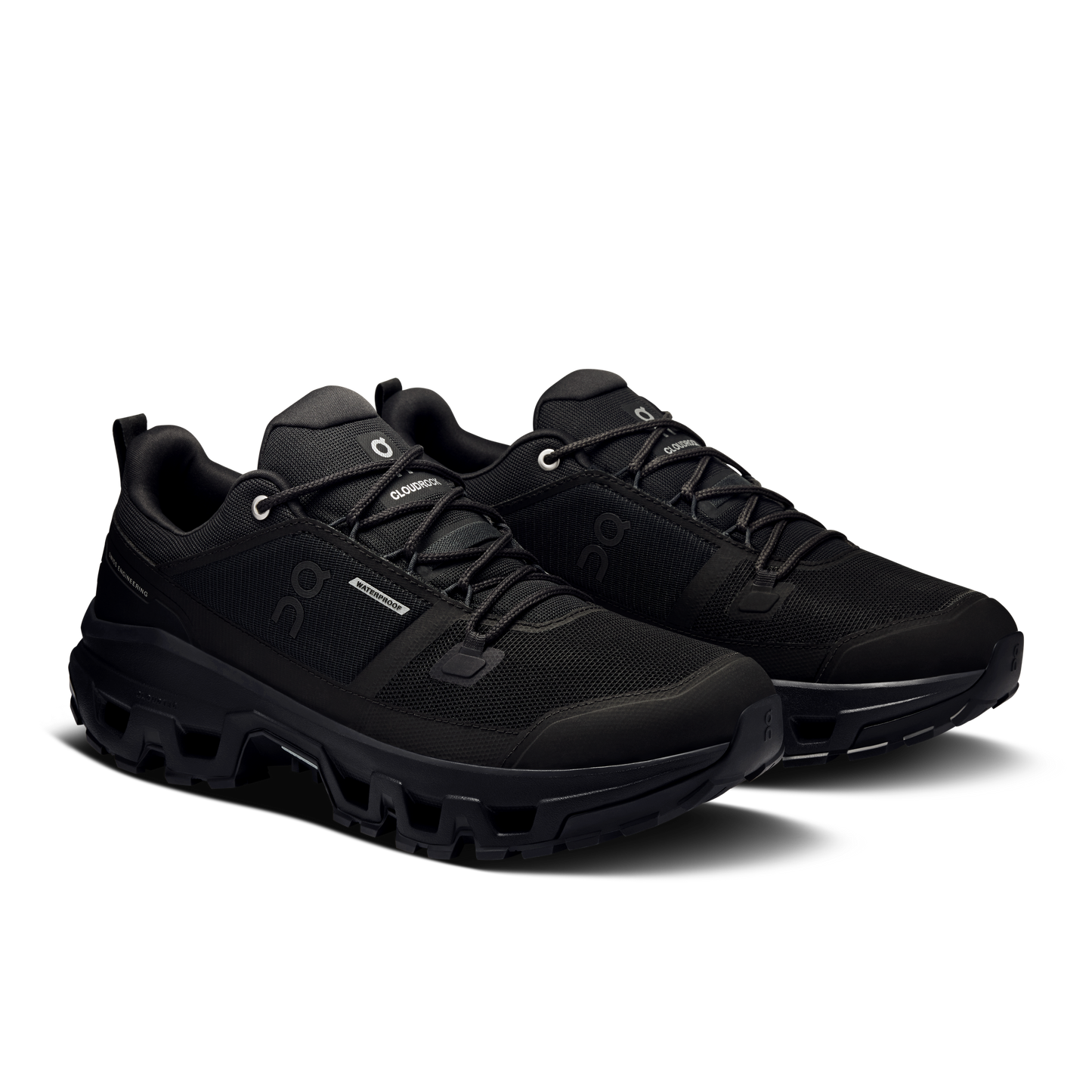 On Running Men's Cloudrock Low Waterproof Shoes - Black / Black - Shopsportive