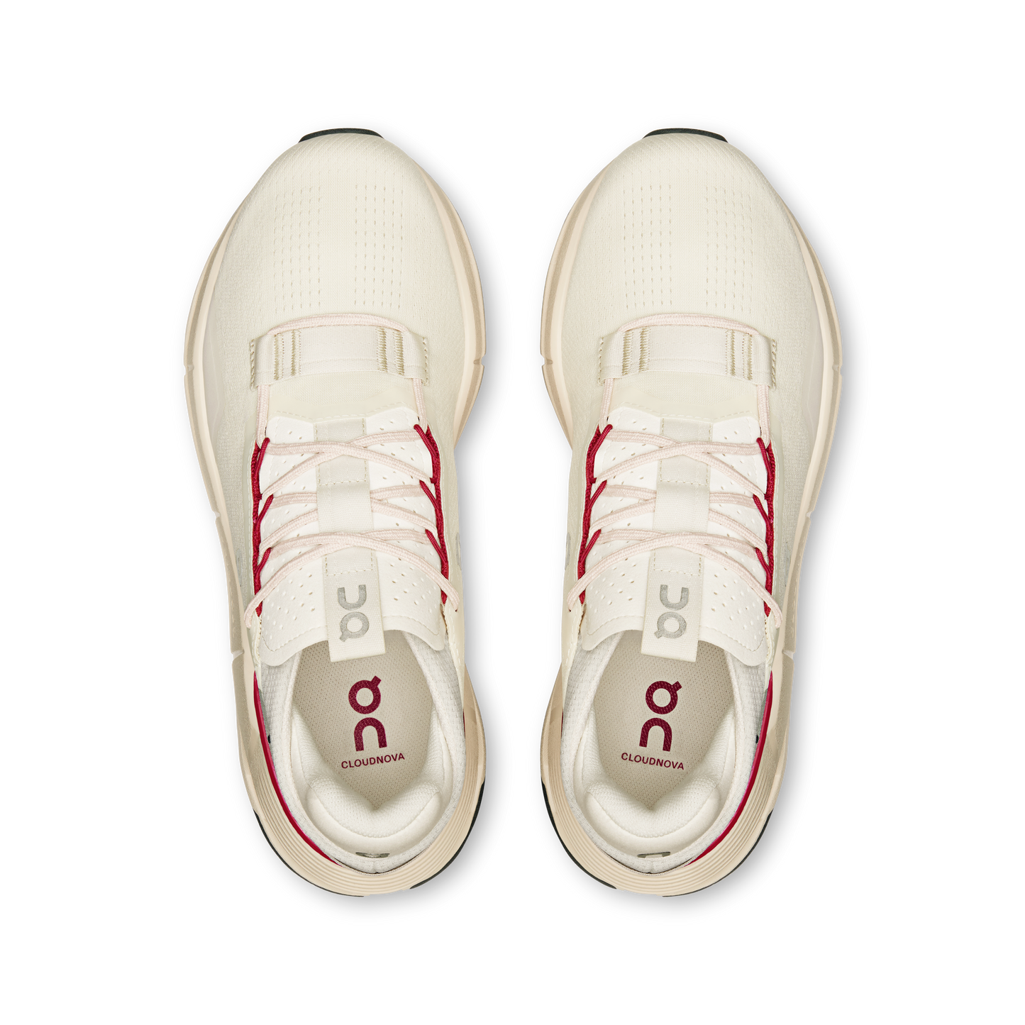 On Running Women's Cloudnova 2 Shoes - Ivory / Grenadine - Shopsportive