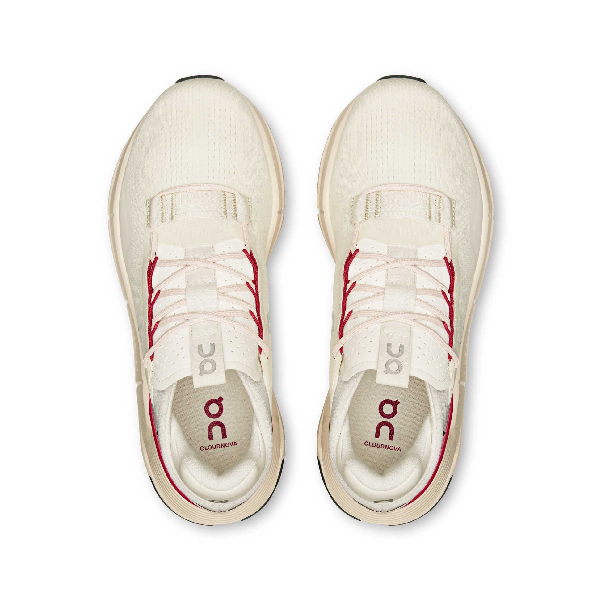 On Running Women's Cloudnova 2 Shoes - Ivory / Grenadine - Shopsportive