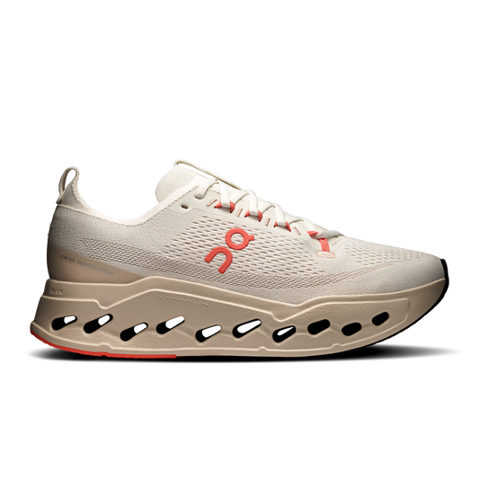 On Running Men's Cloudsurfer Max Shoes - Ivory / Salmon - Shopsportive