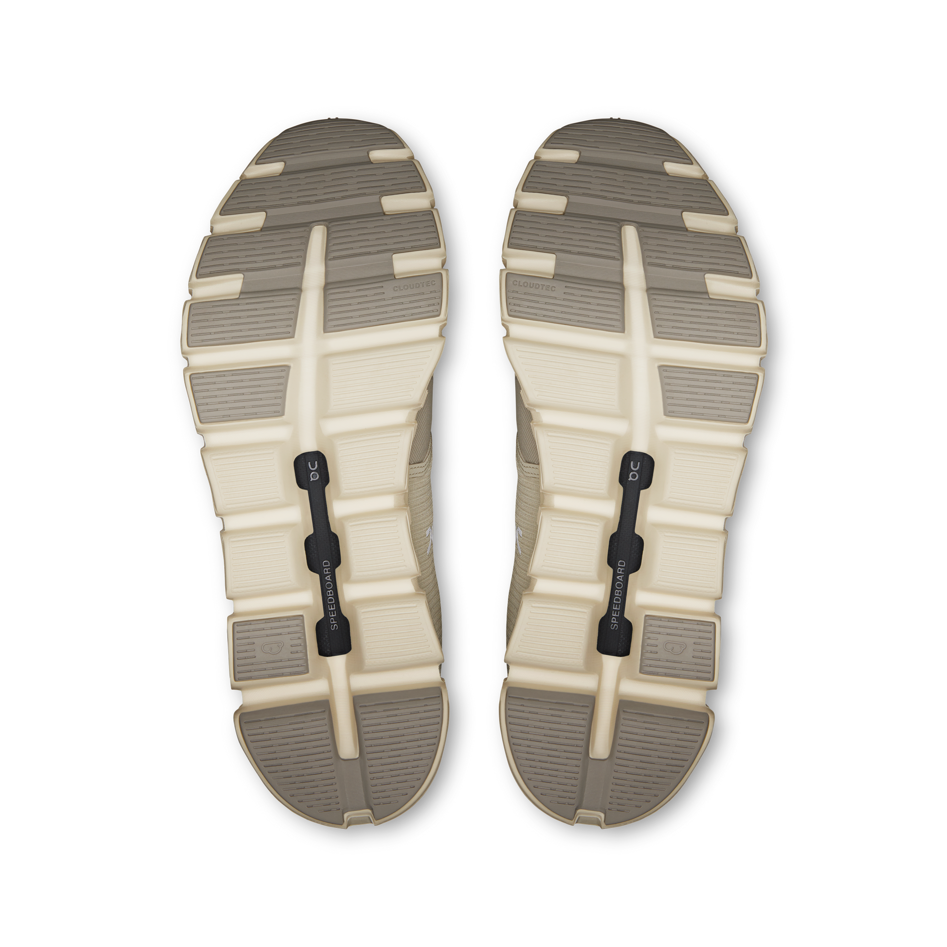 On Running Men's Cloud 6 Waterproof Shoes - Pelican / Ghost - Shopsportive