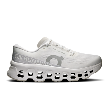 On Running Women's Cloudmonster 3 Shoes - White / Wolf - Shopsportive