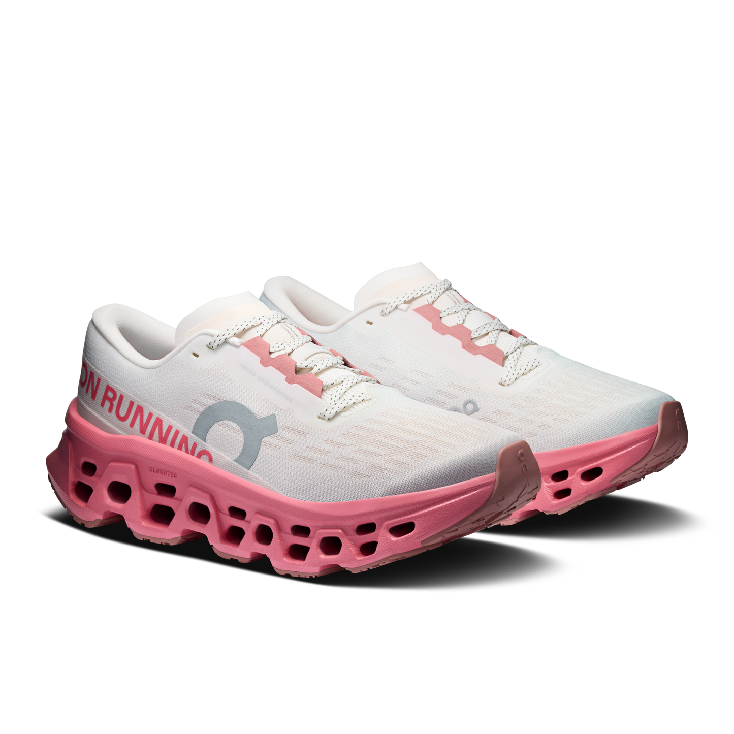 On Running Women's Cloudmonster 3 Shoes - Ivory / Camellia