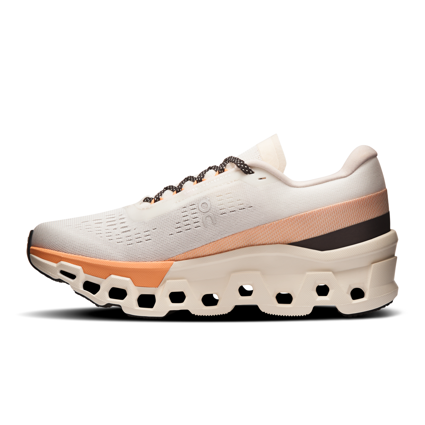 On Running Women's Cloudmonster 2 Shoes - Ivory / Tangerine - Shopsportive