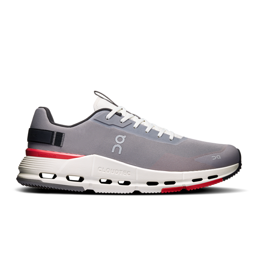 On Running Men's Cloudnova Form 2 Shoes - Fog / Red