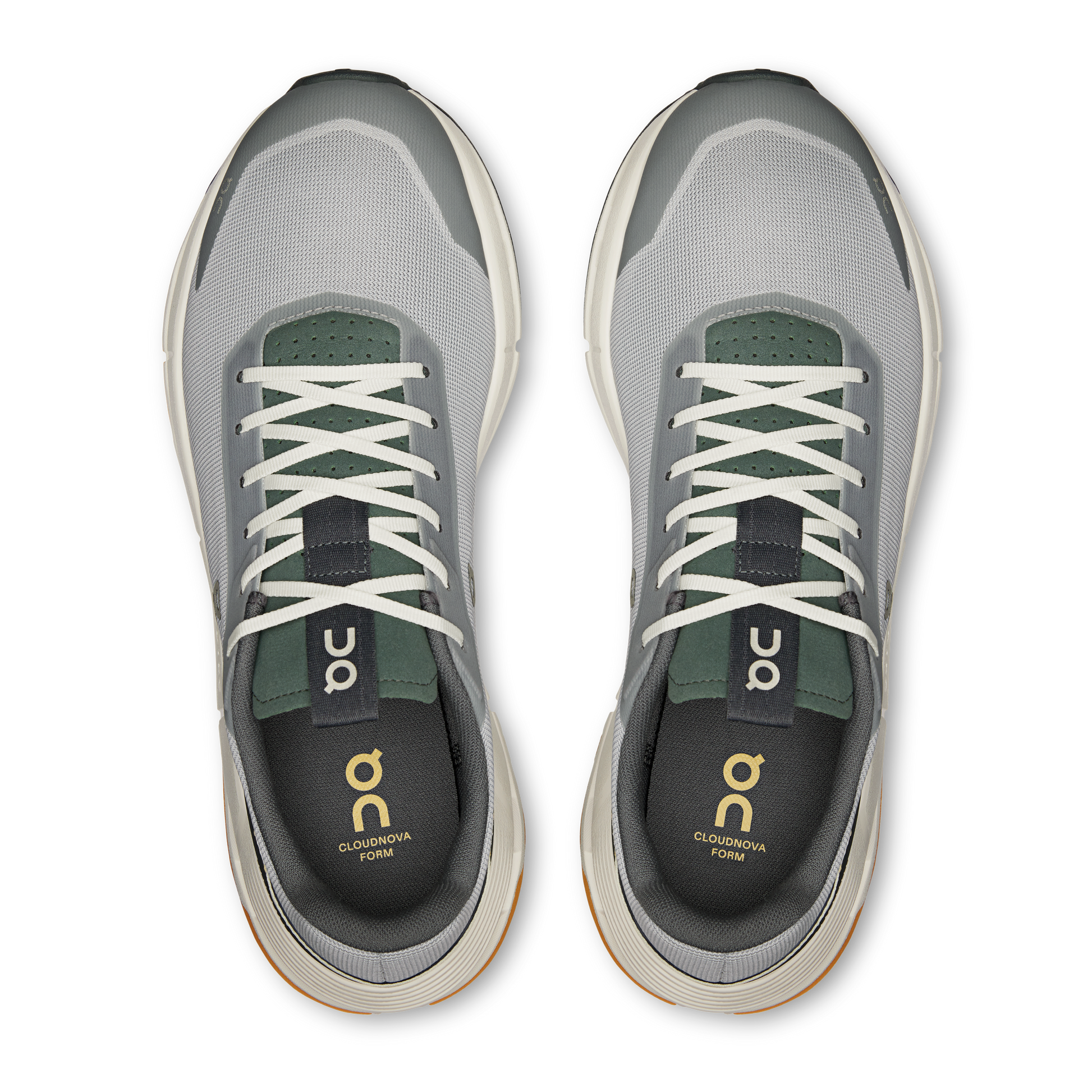 On Running Men's Cloudnova Form 2 Shoes - Glacier / Olive - Shopsportive