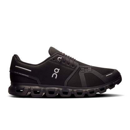 On Running Men's Cloud 6 Wide Shoes - Black / Black - Shopsportive