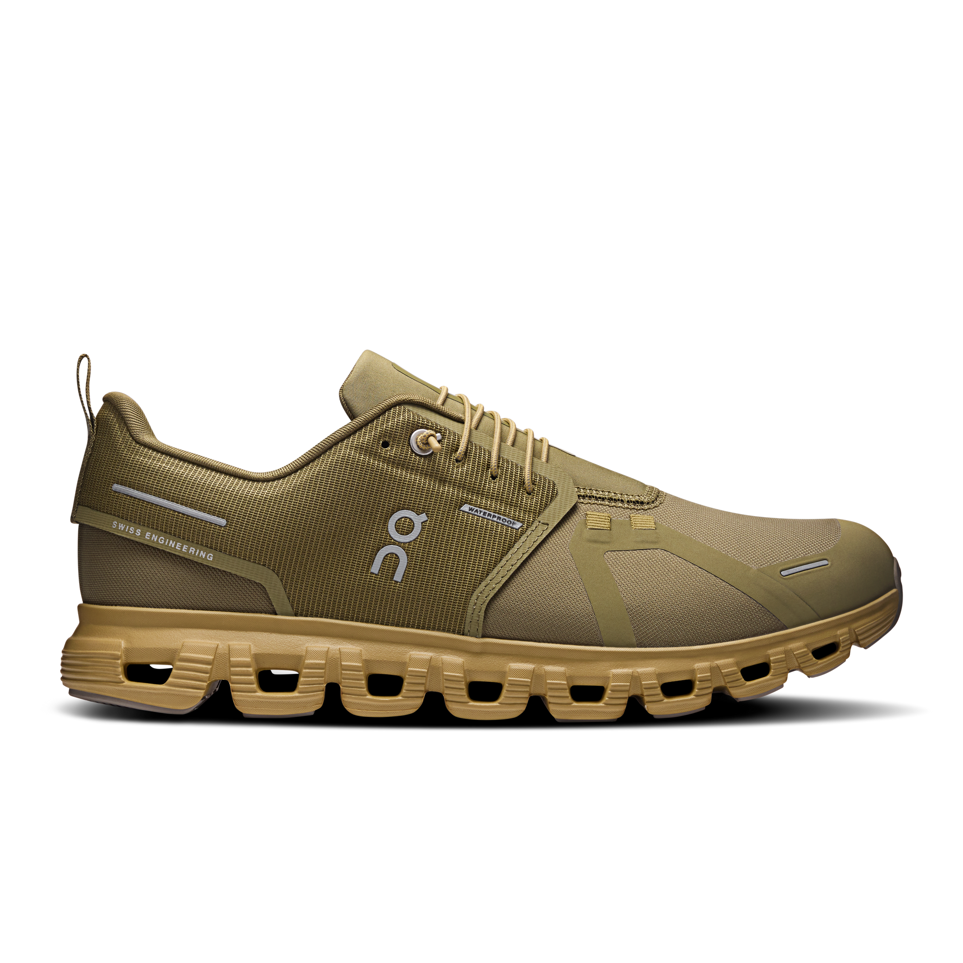On Running Men's Cloud 6 Waterproof Shoes - Olive / Safari - Shopsportive