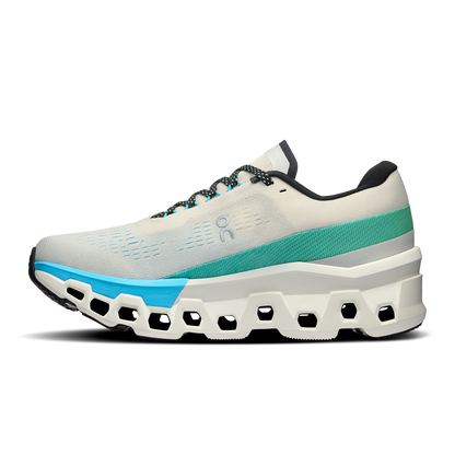 On Running Women's Cloudmonster 2 Shoes - Cream / Horizon - Shopsportive