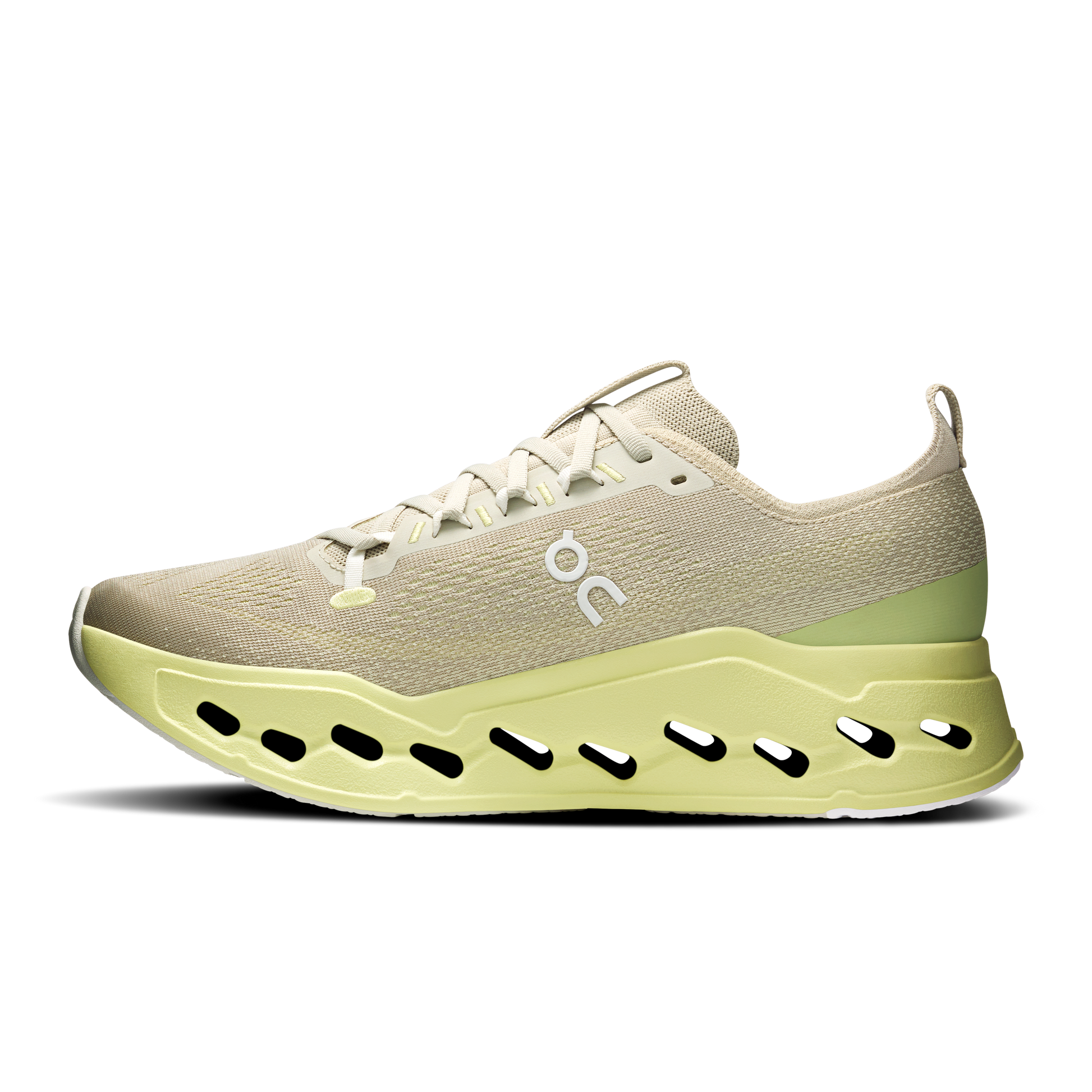 On Running Men's Cloudsurfer Max Shoes - Pelican / Limelight - Shopsportive