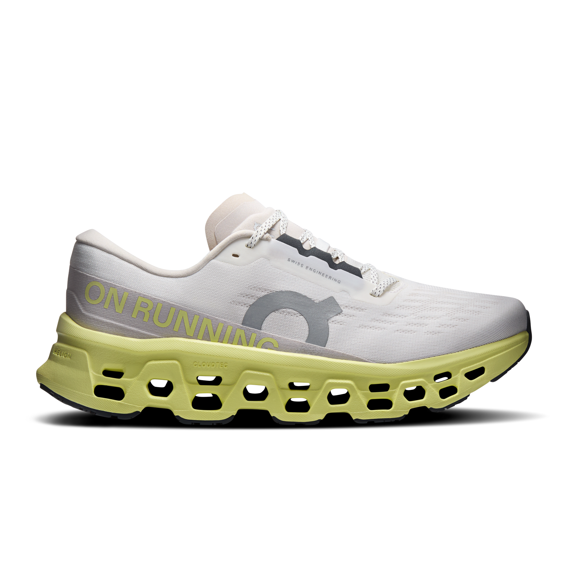 On Running Men's Cloudmonster 3 Shoes - Ivory / Limelight - Shopsportive