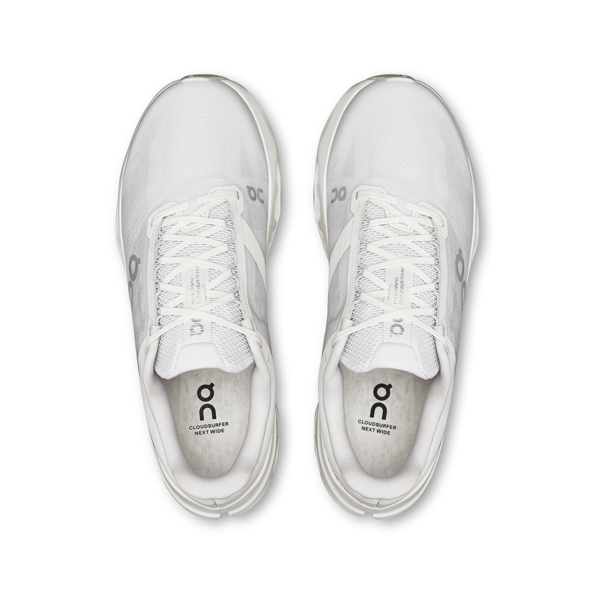 On Running Men's Cloudsurfer Next Wide Shoes - White / White - Shopsportive