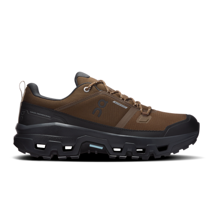 On Running Men's Cloudrock Low Waterproof Shoes - Earth / Black - Shopsportive