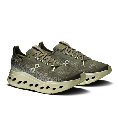 On Running Men's Cloudsurfer Max Wide Shoes - Olive / Seedling - Shopsportive