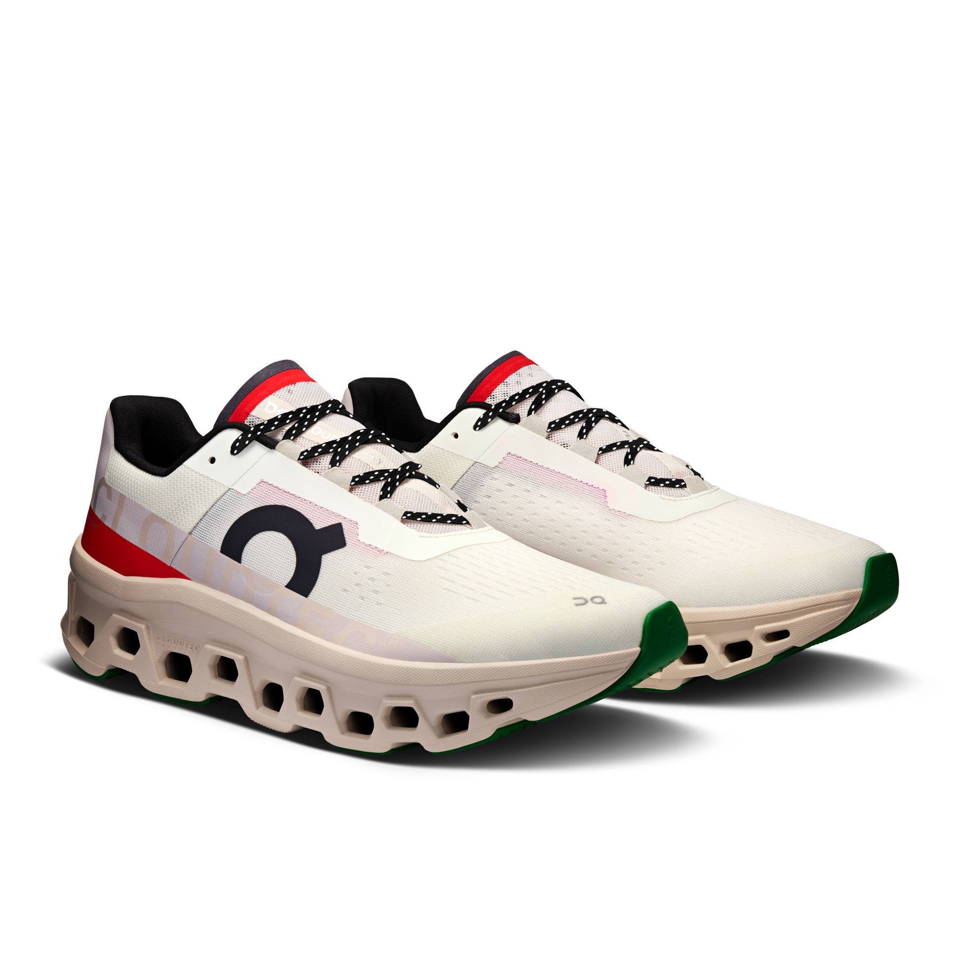 On Running Men's Cloudmonster Shoes - Ivory / Pearl - Shopsportive