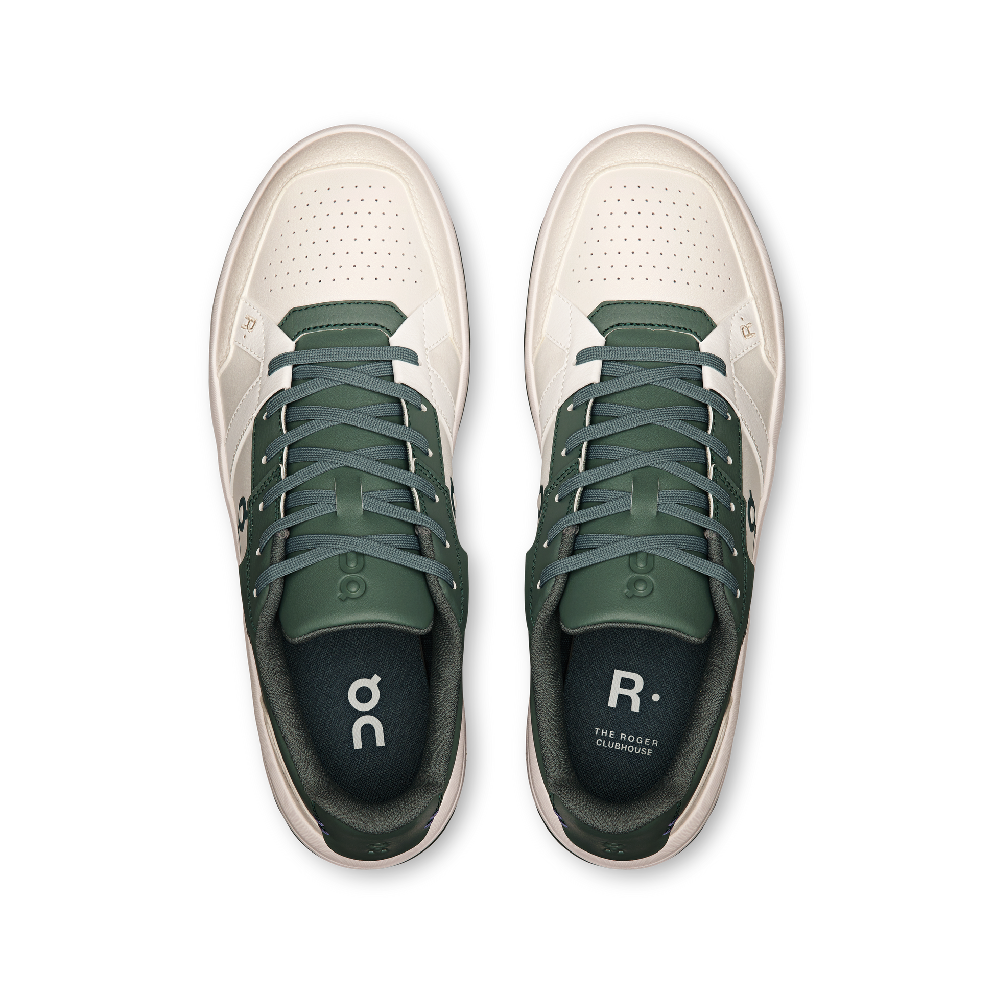 On Running Men's The Roger Clubhouse Shoes - White / Olive - Shopsportive