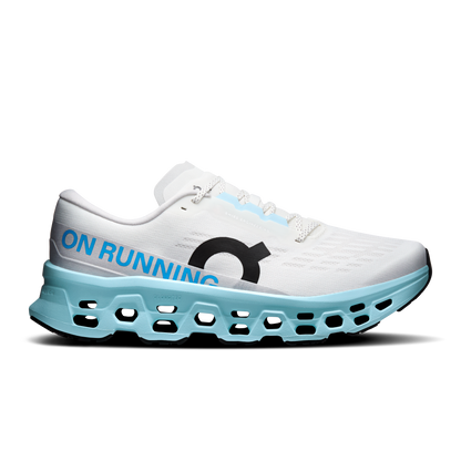 On Running Men's Cloudmonster 3 Shoes - Ivory / Topaz