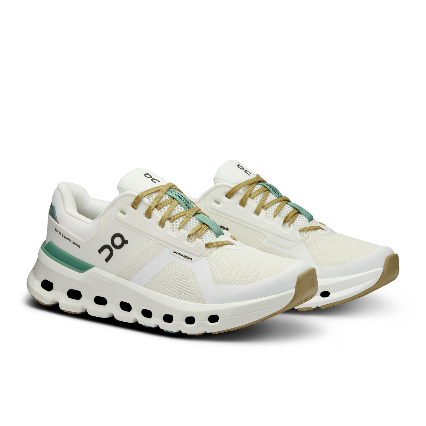 On Running Women's Cloudrunner 2 Shoes - White / Green - Shopsportive