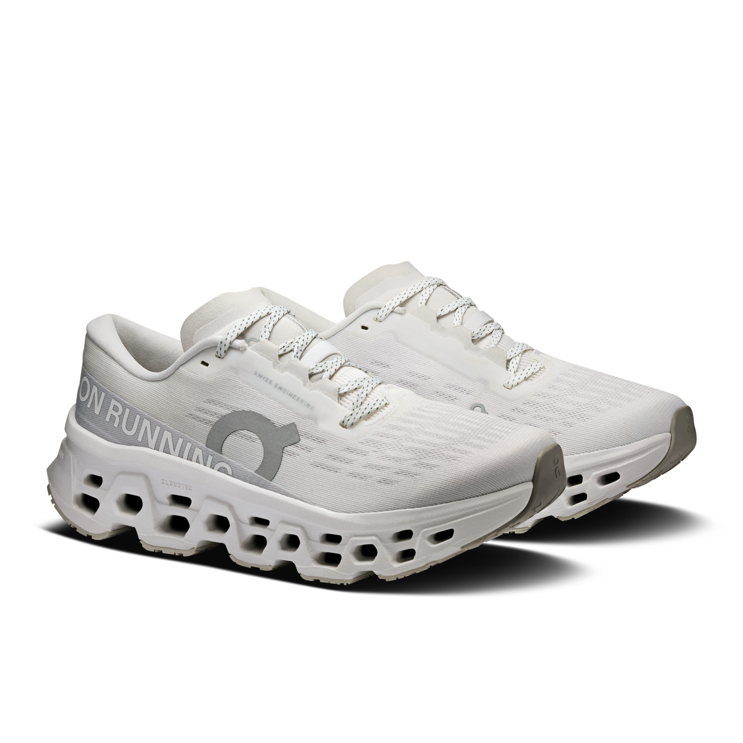 On Running Women's Cloudmonster 3 Shoes - White / Wolf - Shopsportive