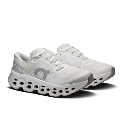 On Running Women's Cloudmonster 3 Shoes - White / Wolf - Shopsportive