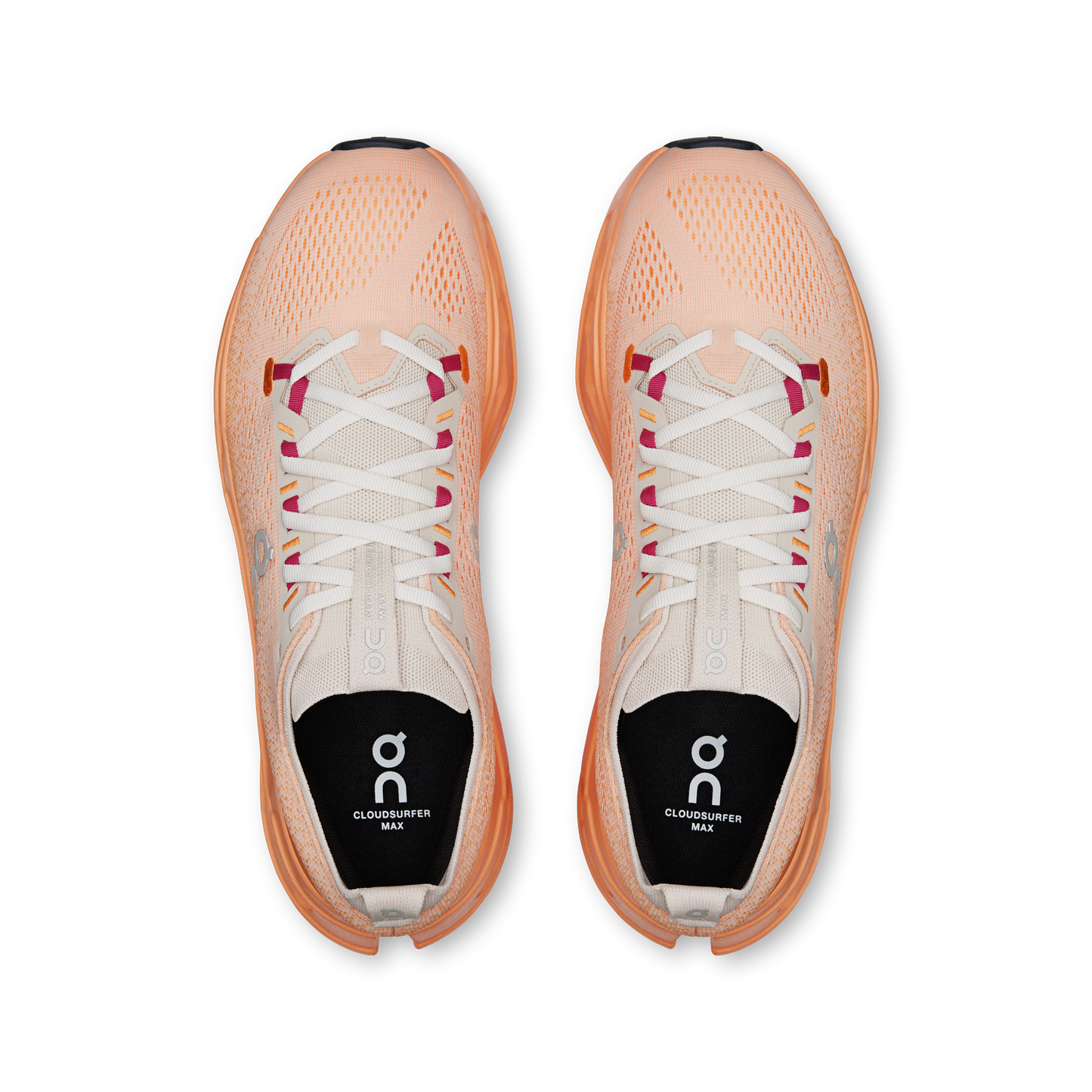 On Running Men's Cloudsurfer Max Shoes - Pearl / Tangerine - Shopsportive