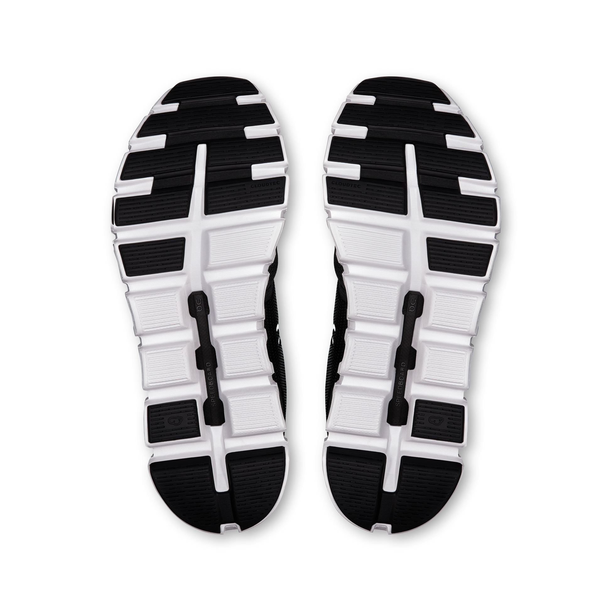 On Running Women's Cloud 6 Wide Shoes - Black / White - Shopsportive
