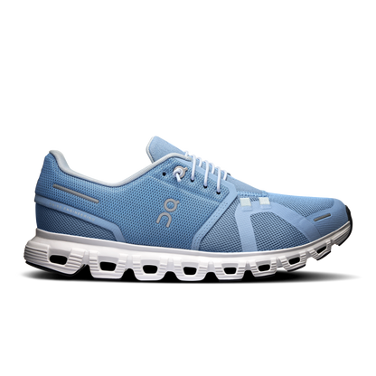 On Running Women's Cloud 6 Shoes - Chambray / White - Shopsportive