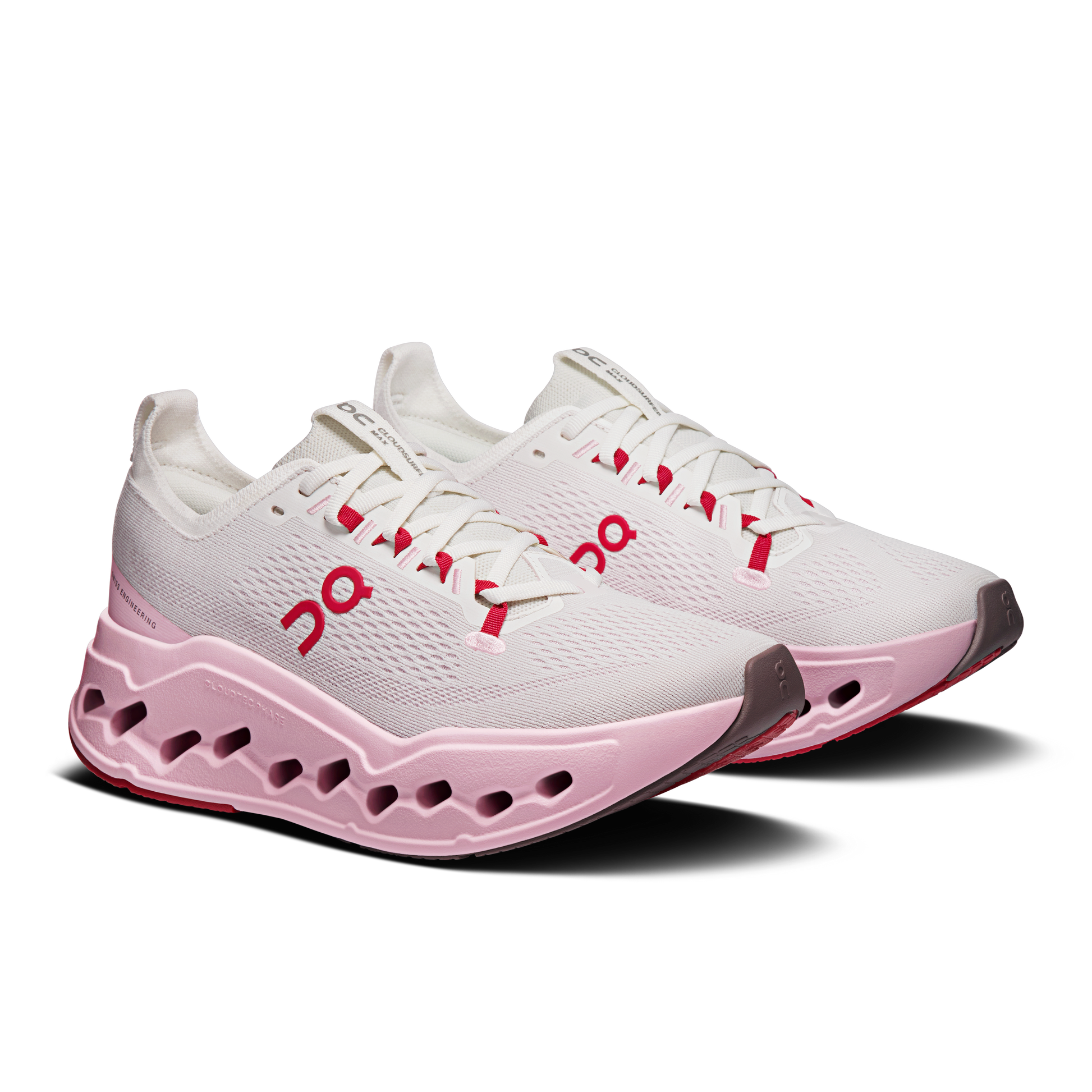 On Running Women's Cloudsurfer Max Shoes - Ivory / Peony - Shopsportive