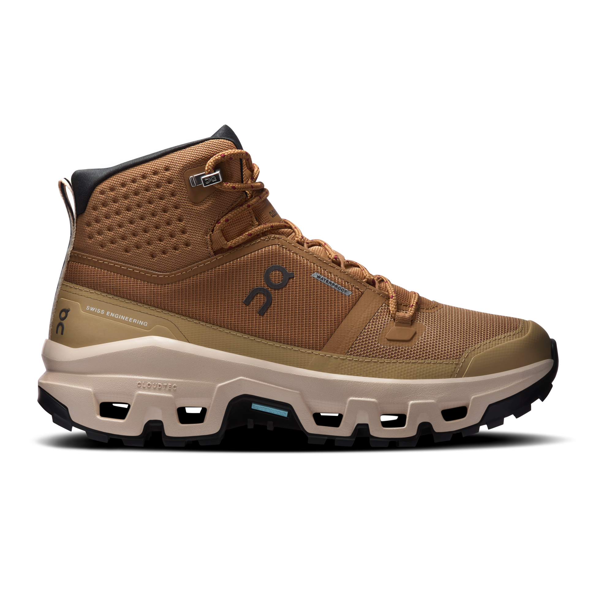 On Running Women's Cloudrock Mid Waterproof Shoes - Sphinx / Sand - Shopsportive