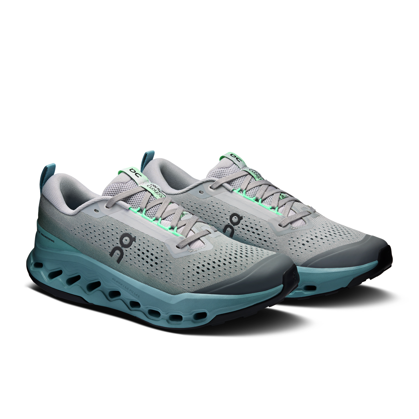 On Running Men's Cloudsurfer Trail 2 Shoes - Platinum / Tide