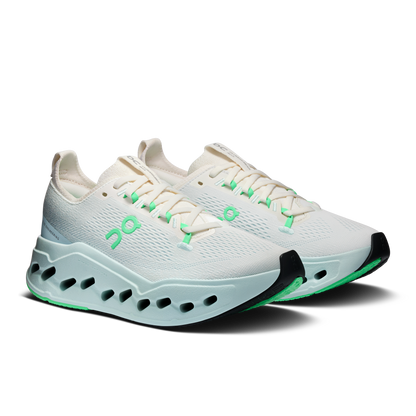 On Running Women's Cloudsurfer Max Shoes - Ivory / Flurry