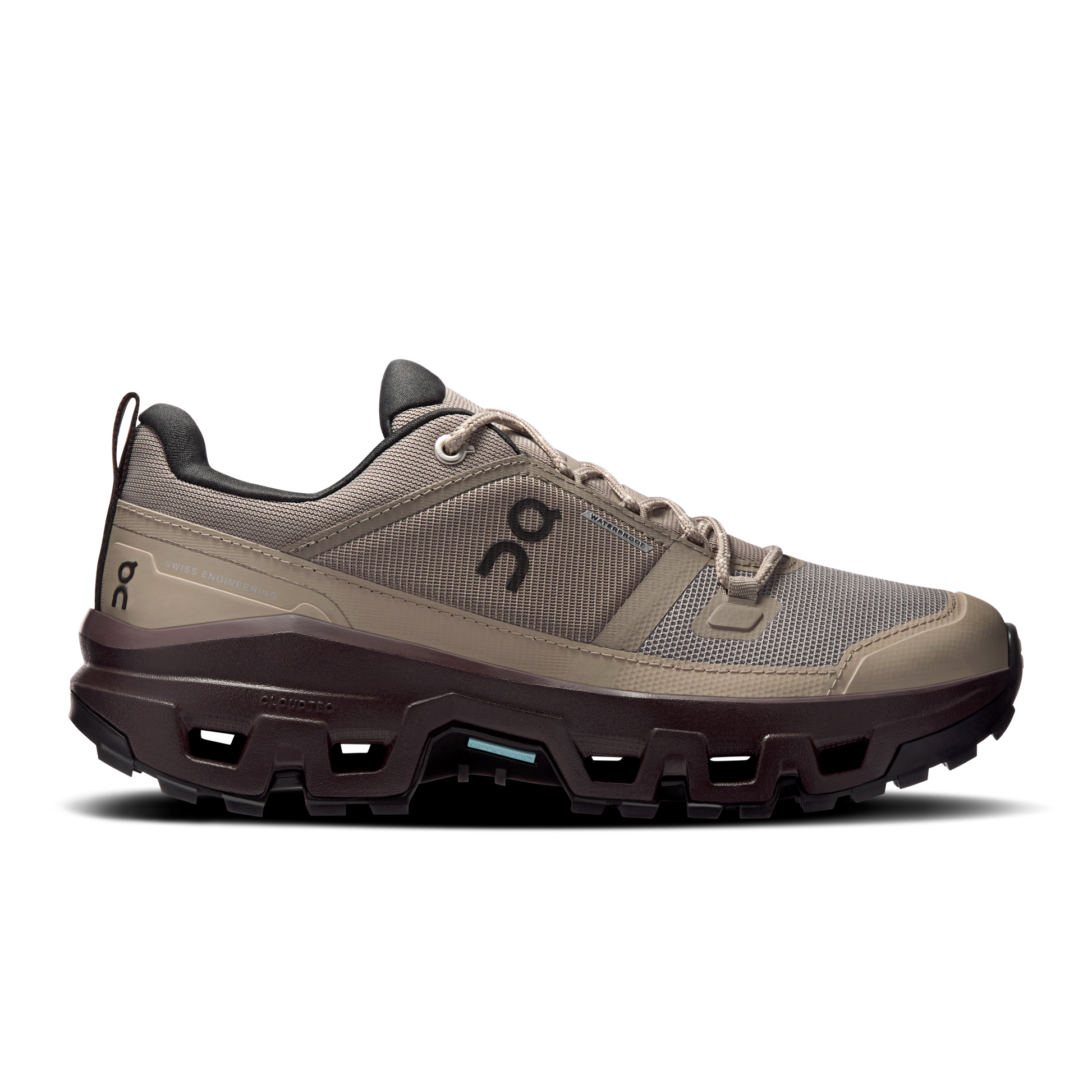 On Running Women's Cloudrock Low Waterproof Shoes - Cinder / Ox - Shopsportive