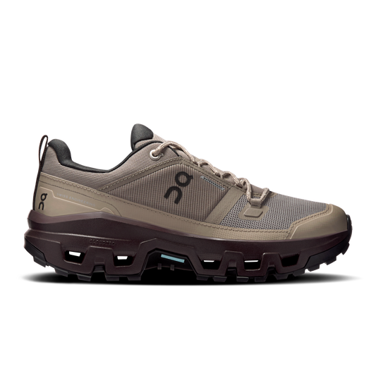 On Running Women's Cloudrock Low Waterproof Shoes - Cinder / Ox - Shopsportive
