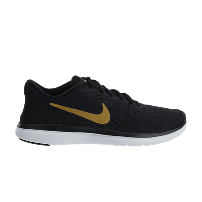 Nike Men's Flex 2017 Rn Shoes - Black / Metallic Gold / White - Shopsportive